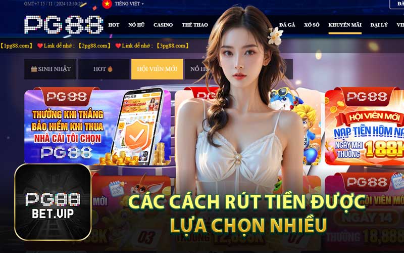 Các Cách Rút Tiền Được Lựa Chọn Nhiều